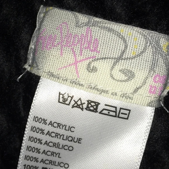 Free People Cozy Up Colorblock Beanie Knit Hat Pom - Picture 4 of 4